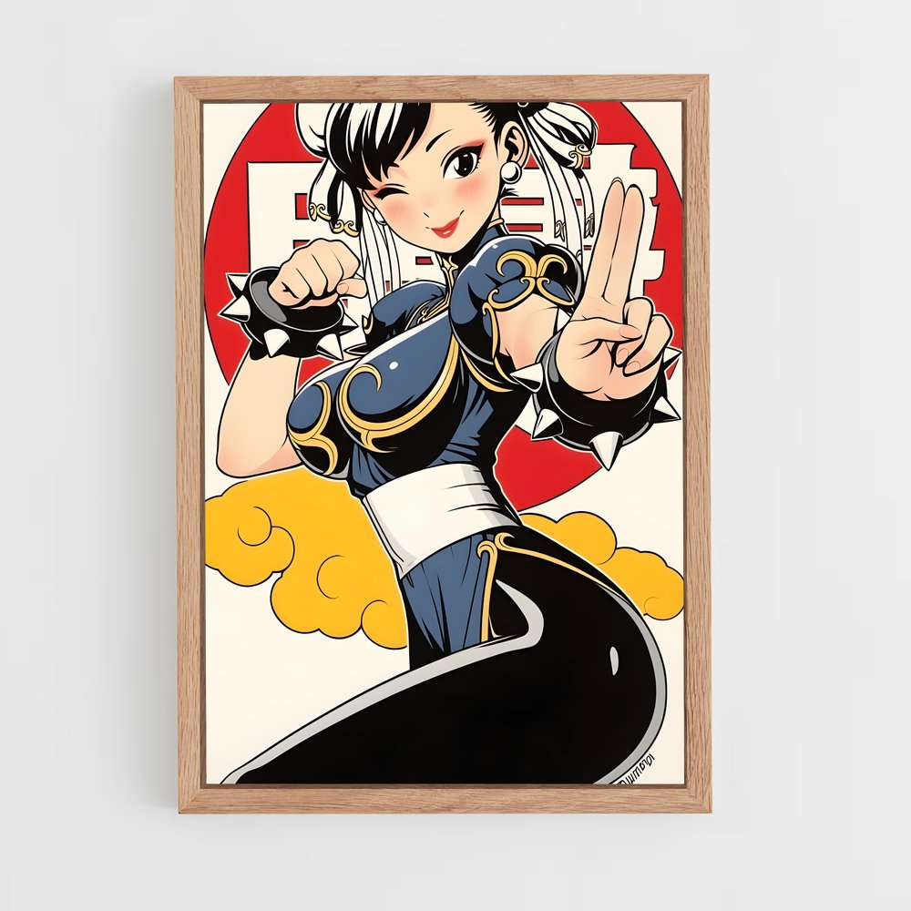 Poster Chun Li en Action – affiche Street Fighter (vue 4)